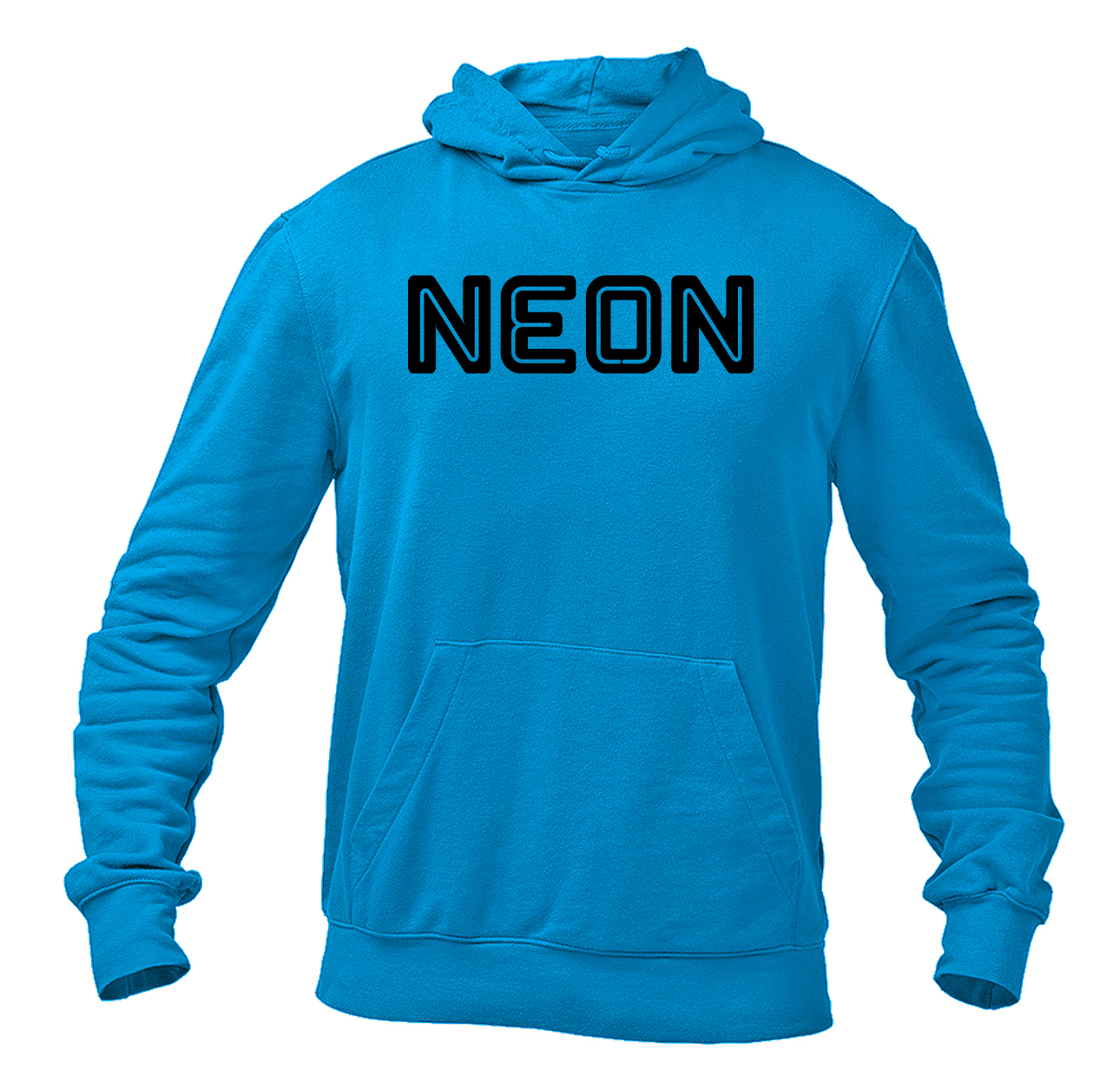 Men's Neon  Logo Pullover Hoodie