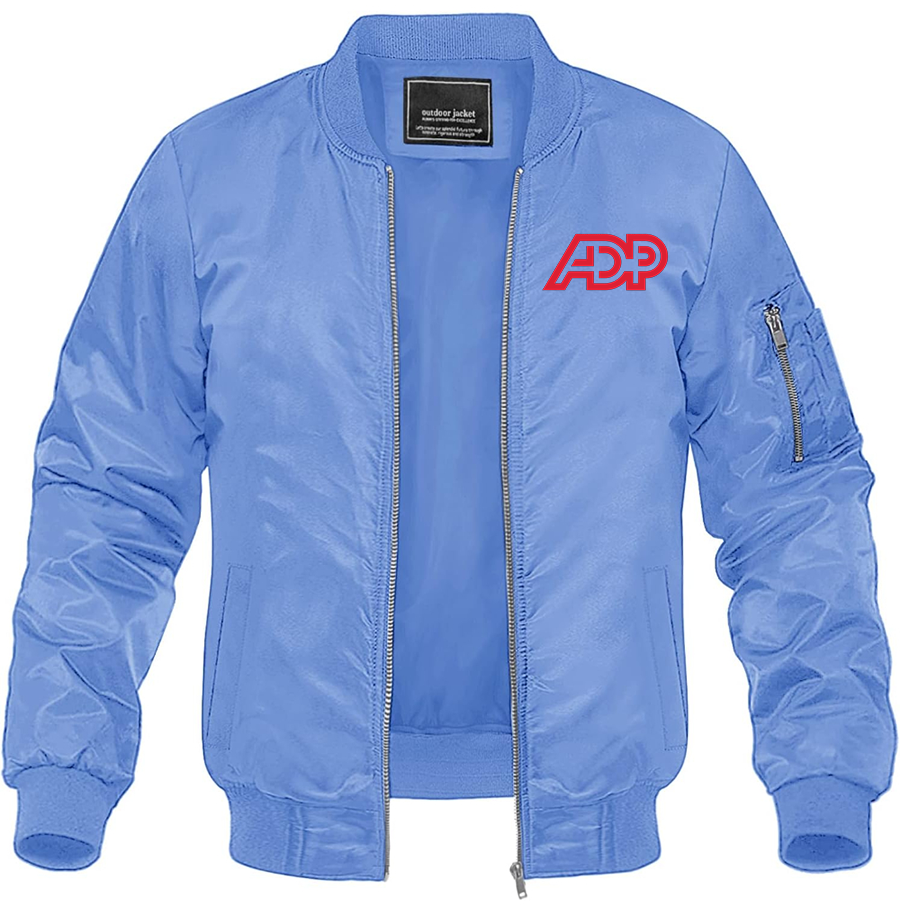 Men's ADP  Lightweight Bomber Jacket Windbreaker Softshell Varsity Jacket Coat