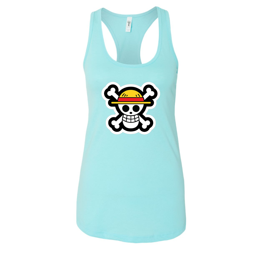 Women's Straw Hat  Racerback Tank Top