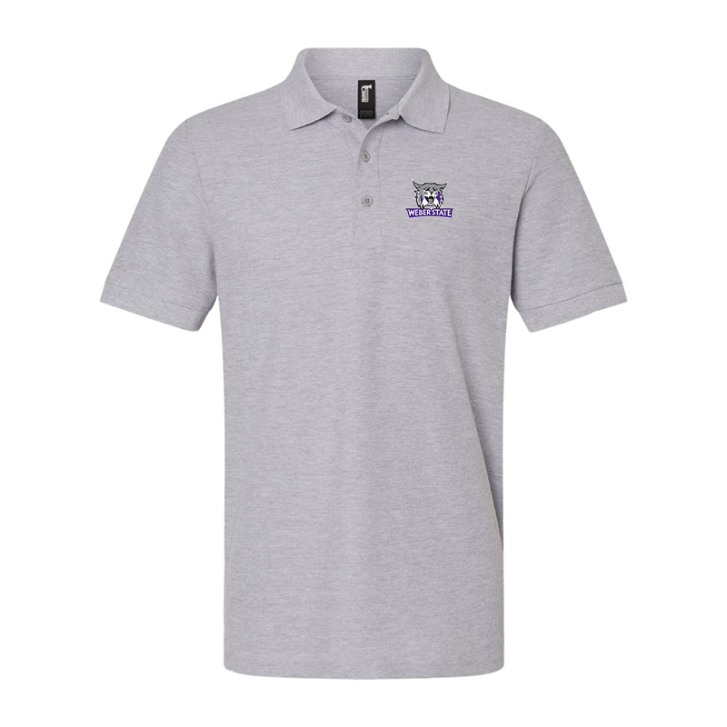 Men's Weber State Wildcats Gildan Hammer Pique Polo