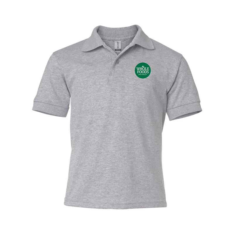 Youth Whole Foods Market Gildan Dry Blend Jersey Polo