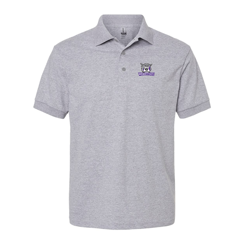 Men's Weber State Wildcats Gildan Dry Blend Jersey Polo