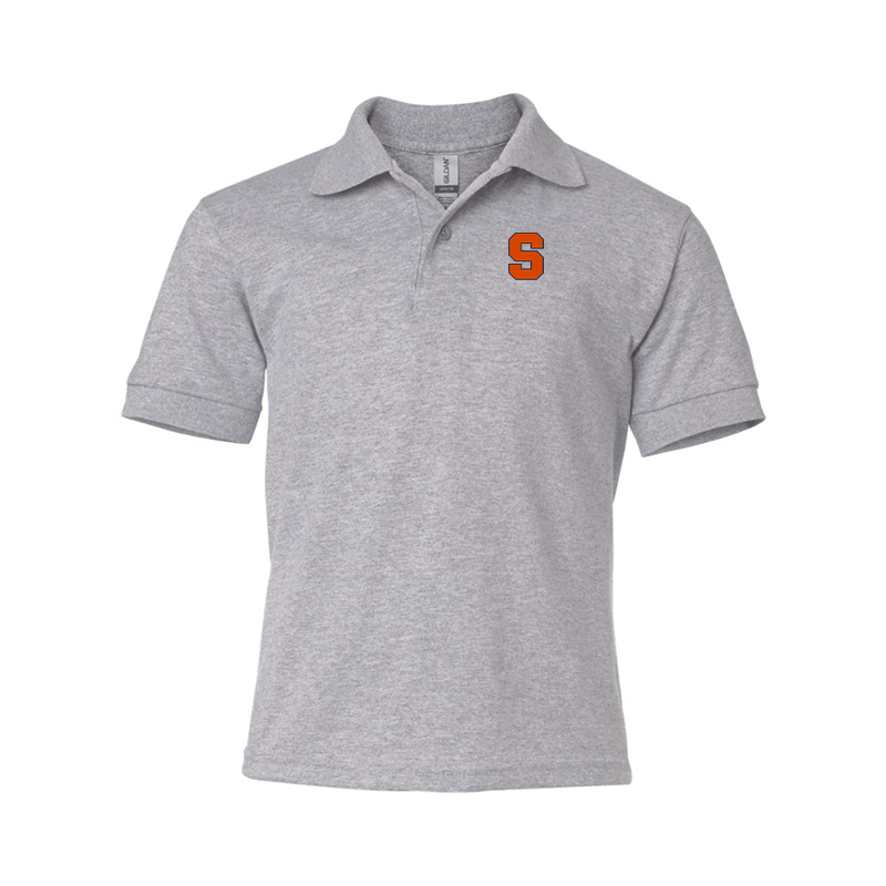 Youth Syracuse Orange Gildan Dry Blend Jersey Polo