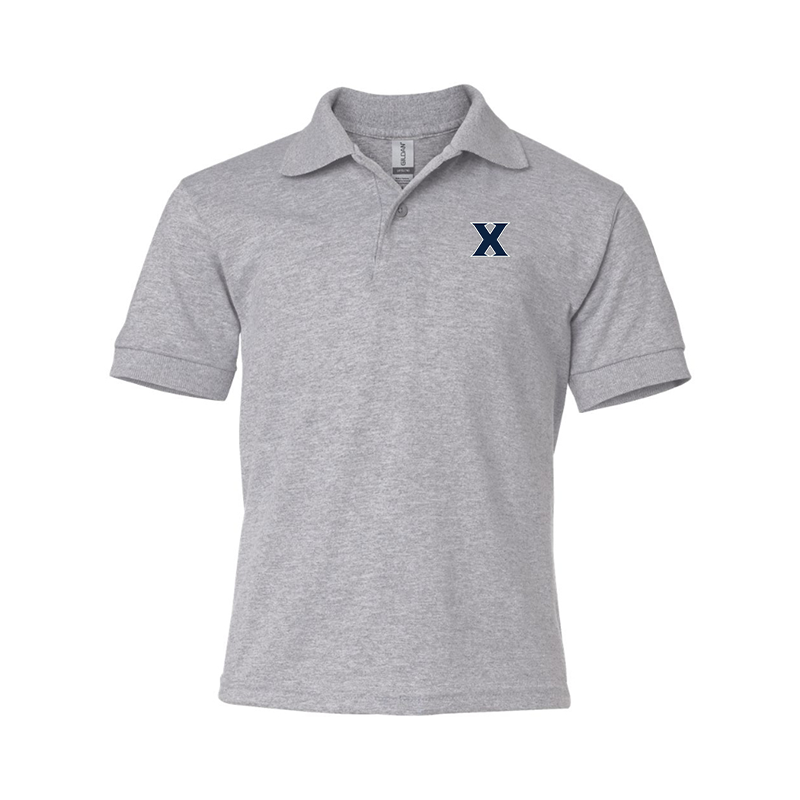 Youth Xavier Musketeers Gildan Dry Blend Jersey Polo