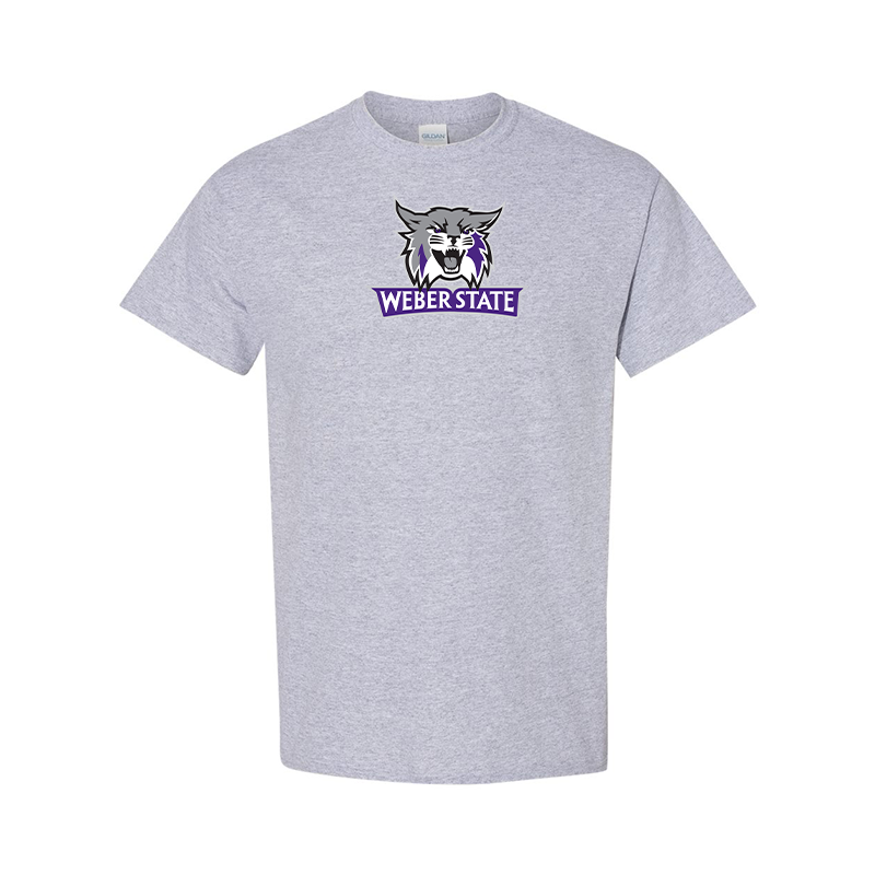 Men's Weber State Wildcats  Gildan Heavy Cotton T-Shirt