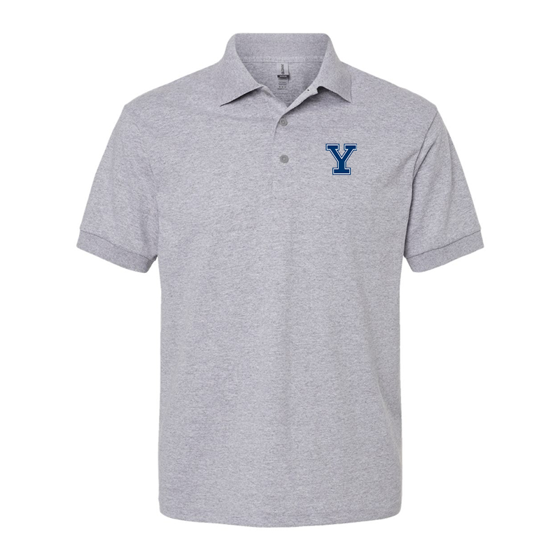 Men's Yale Bulldogs Gildan Dry Blend Jersey Polo