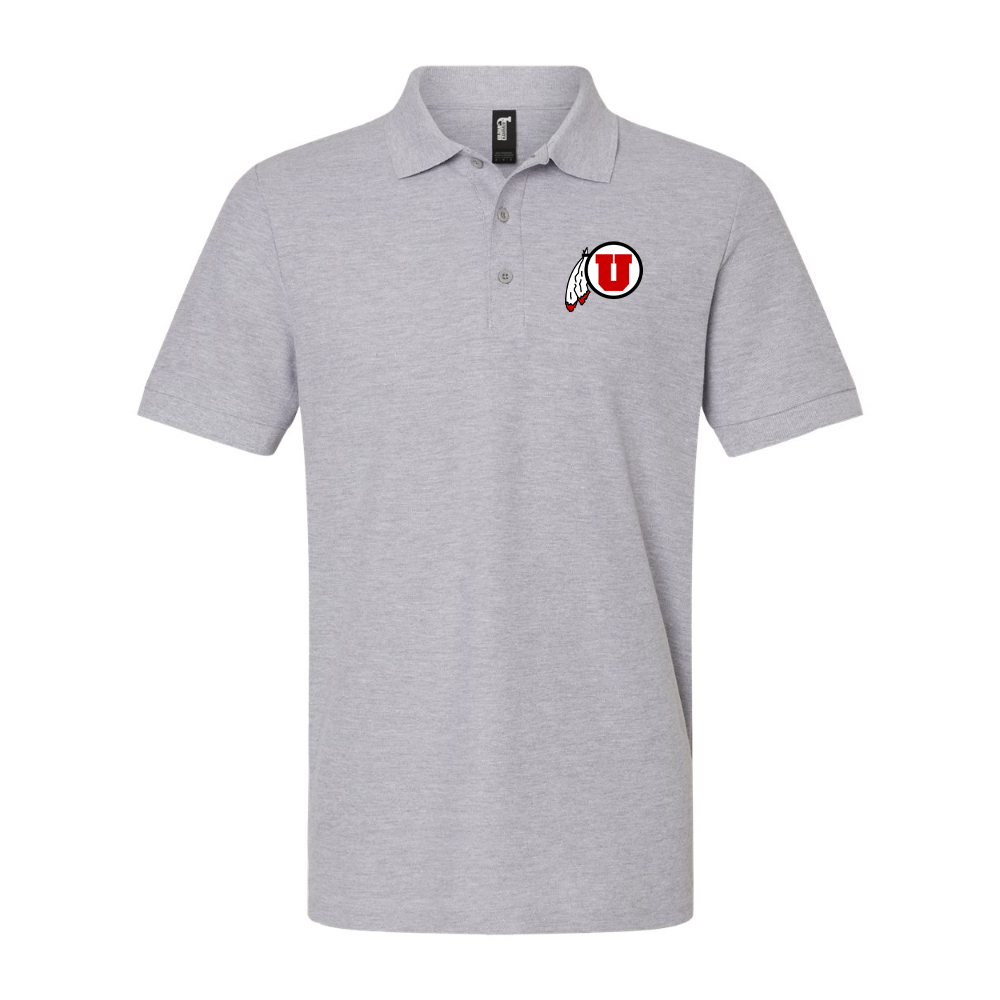 Men's Utah Utes Gildan Hammer Pique Polo