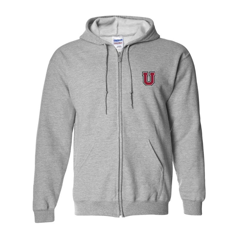 Men's Union Dutchmen Gildan  Heavy Blend Full Zip Hooded Sweatshirt