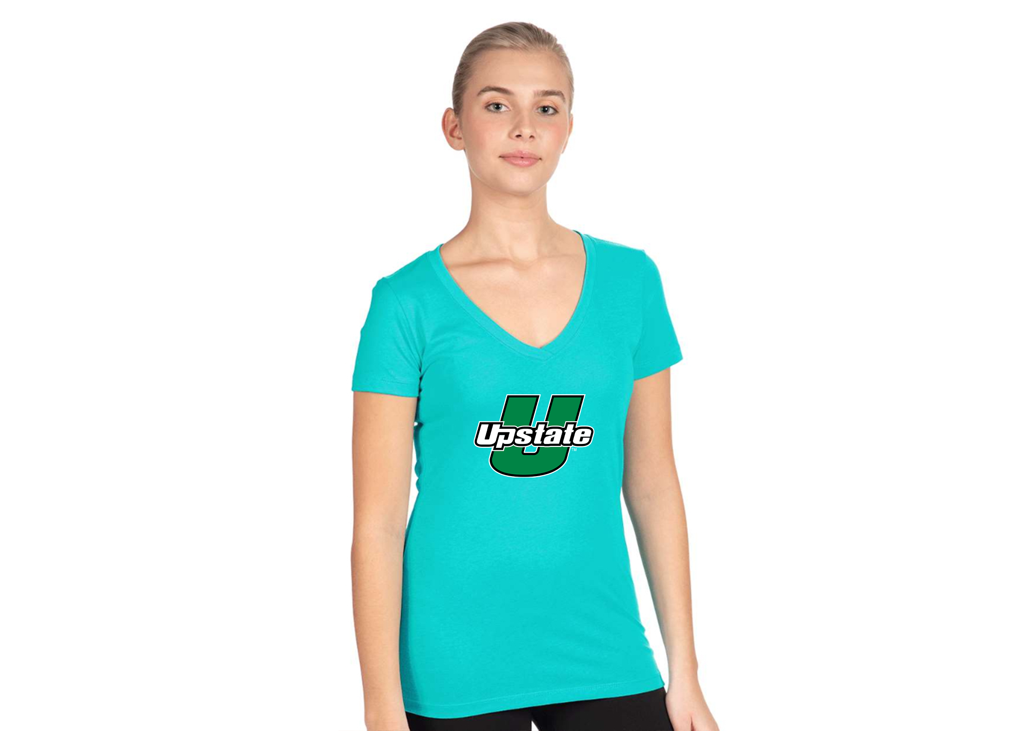 Women's USC Upstate Spartans Next Level V-Neck T-Shirt