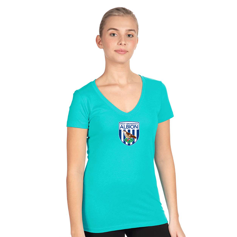 Women's West Bromwich Albion Soccer  Next Level V-Neck T-Shirt