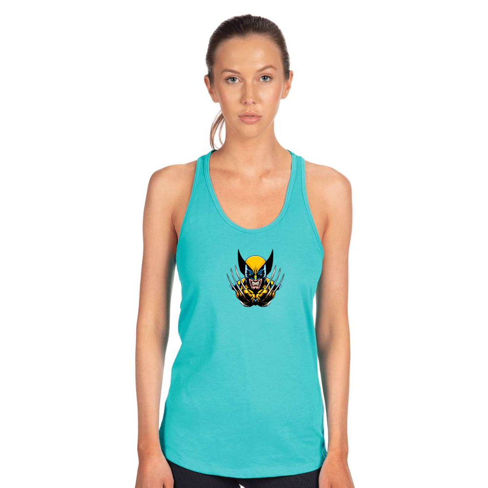 Women's  Wolverine 2025 Art  Next Level Ideal Racerback Tank