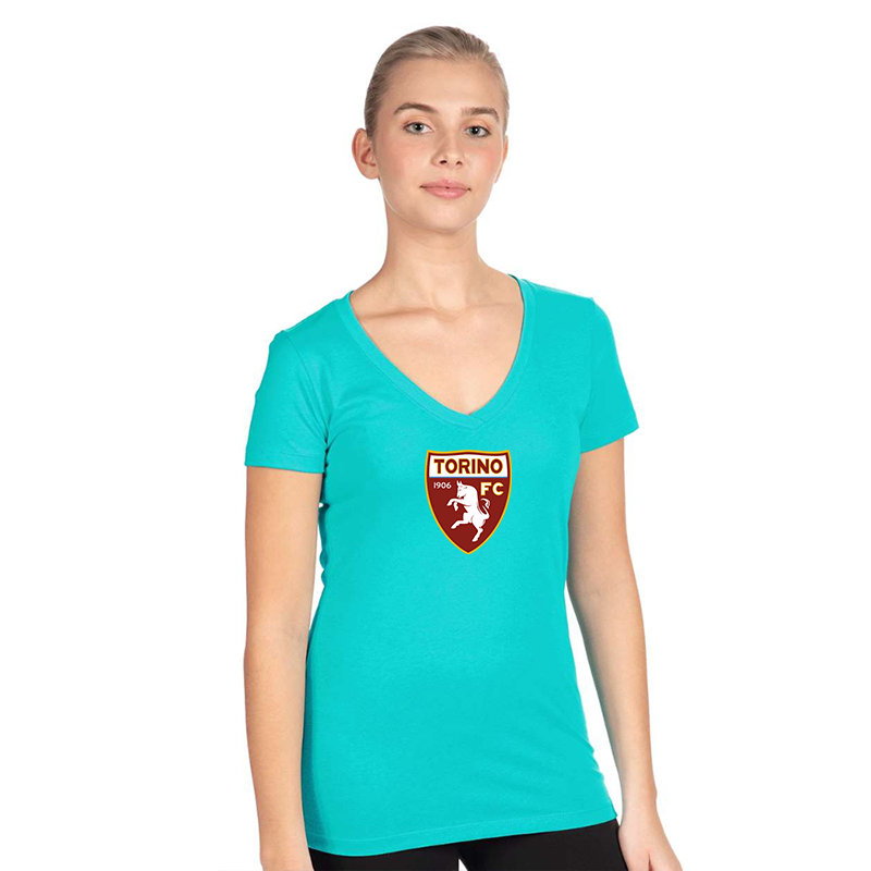 Women's Torino Soccer  Next Level V-Neck T-Shirt