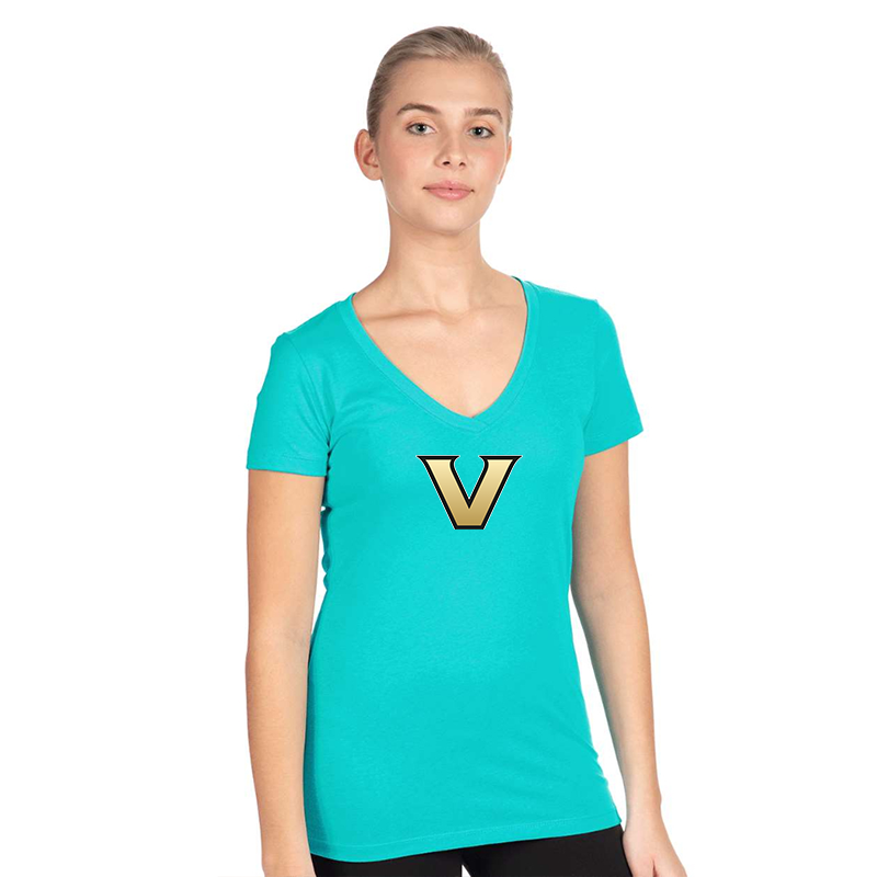 Women's  Vanderbilt Commodores  Next Level V-Neck T-Shirt
