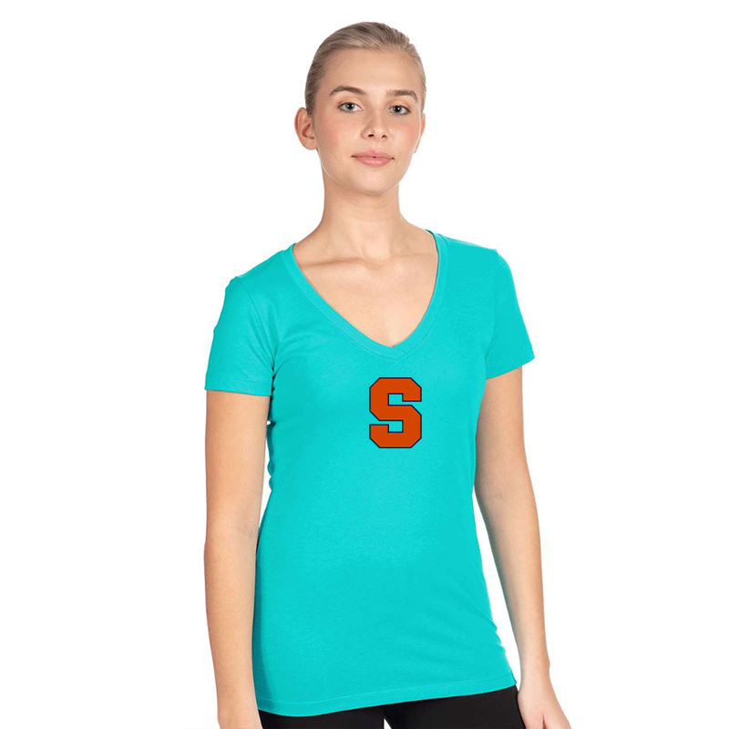 Women's Syracuse Orange  Next Level V-Neck T-Shirt