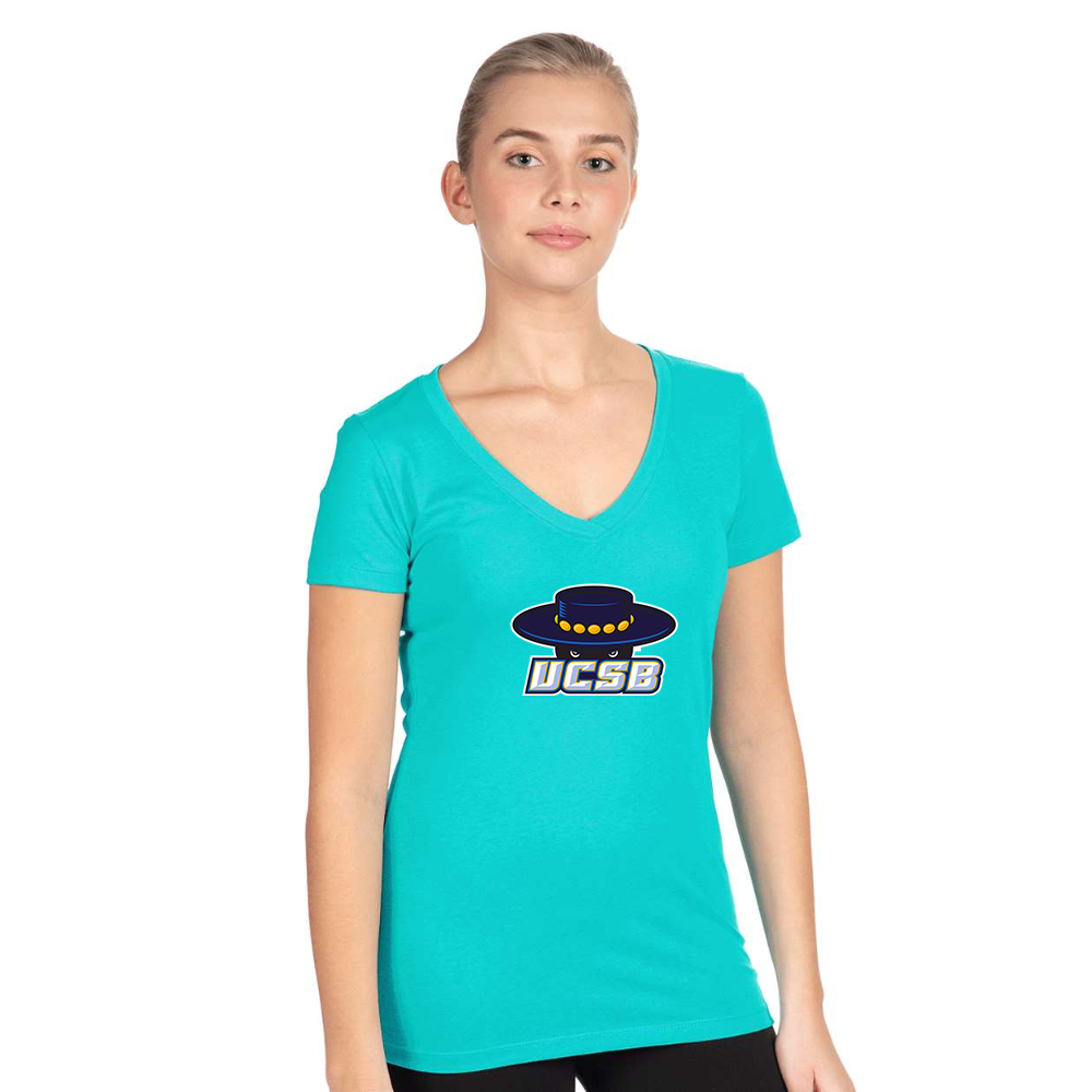 Women's UCSB Gauchos  Next Level V-Neck T-Shirt