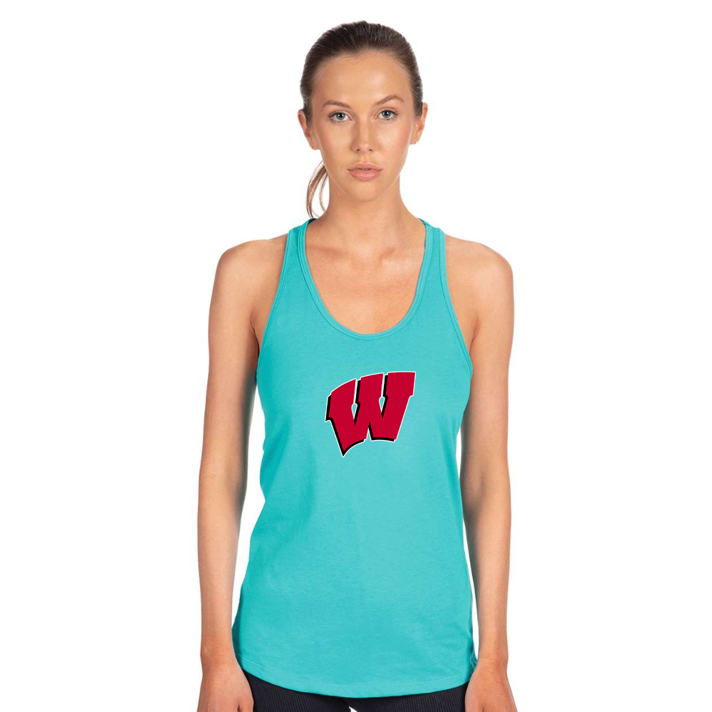Women's Wisconsin Badgers Next Level Ideal Racerback Tank