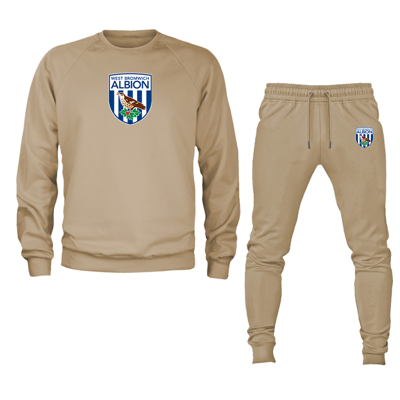Men's West Bromwich Albion Soccer Crewneck Sweatshirt Joggers Suit