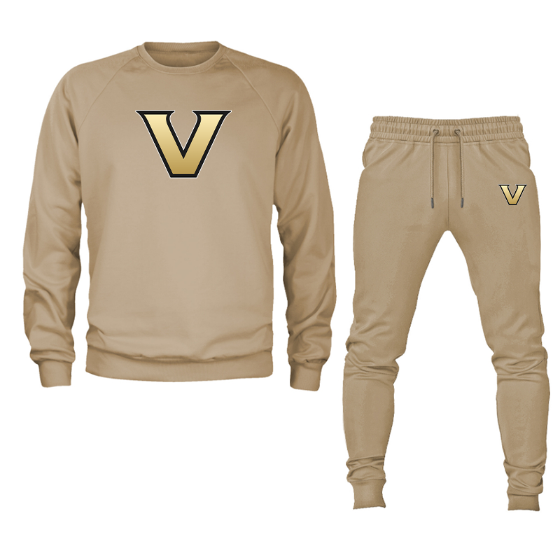 Men's Vanderbilt Commodores Crewneck Sweatshirt Joggers Suit