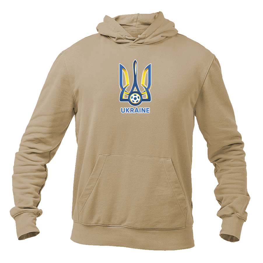 Men's Ukraine National Football Soccer Team Gildan  Heavy Blend Hooded Sweatshirt
