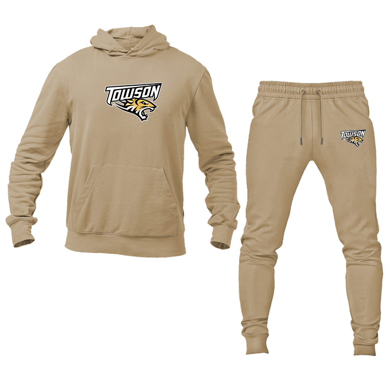 Men's Towson Tigers Hoodie Joggers Set