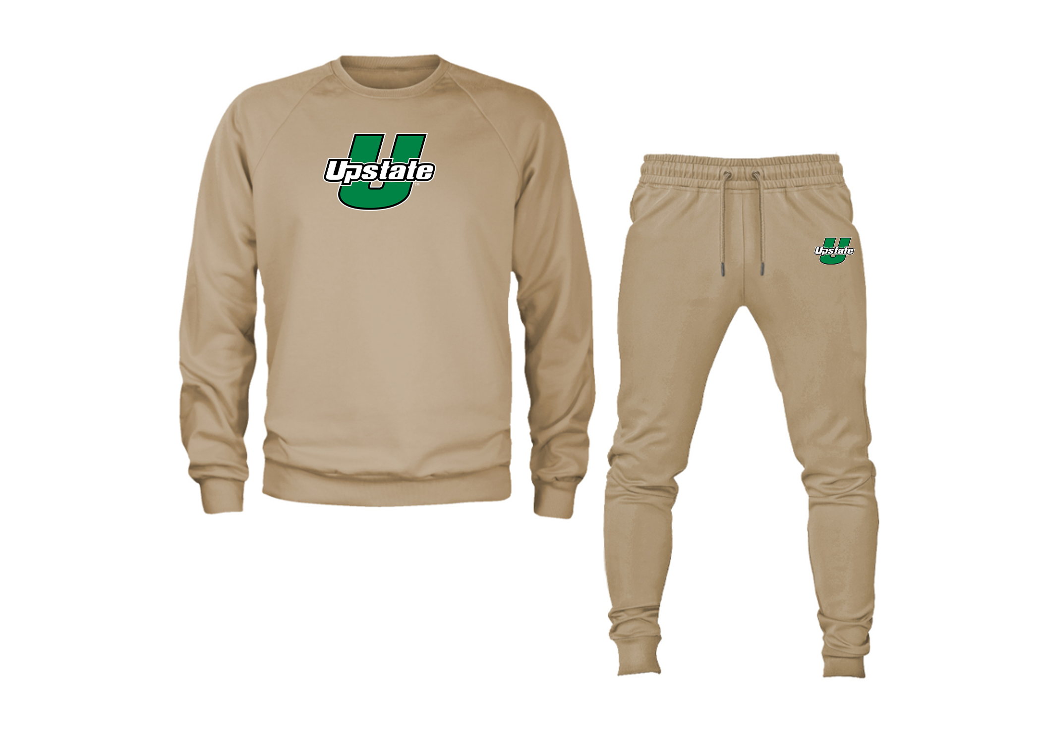 Men's USC Upstate Spartans Crewneck Sweatshirt Joggers Suit