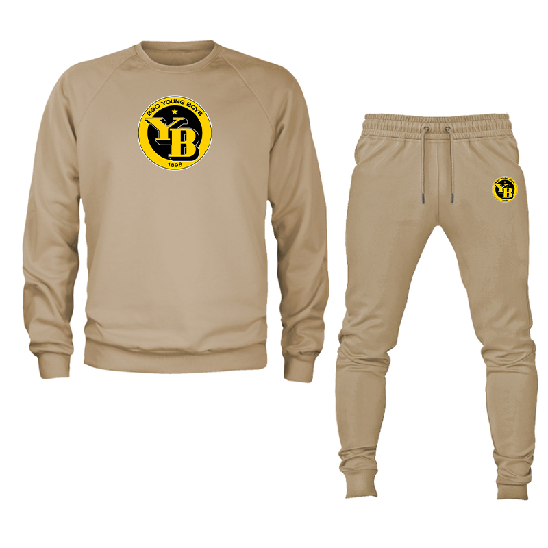 Men's Young Boys Soccer Crewneck Sweatshirt Joggers Suit
