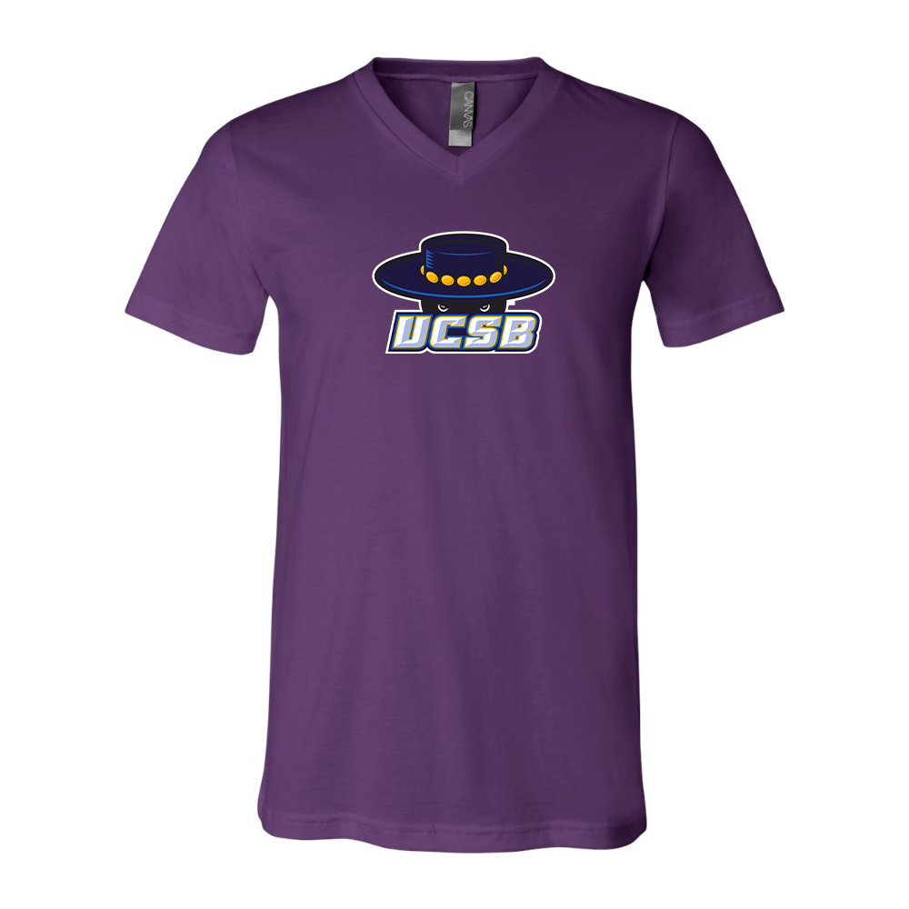 UCSB Gauchos BELLA  CANVAS - Jersey V-Neck T-Shirt