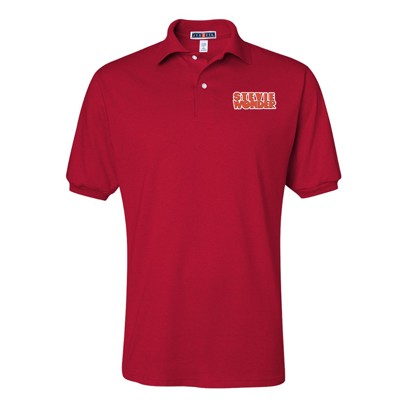 Men's  Stevie-Wonder  JERZEES  SpotShield polo