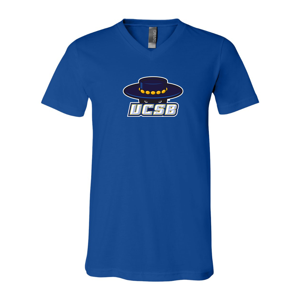 UCSB Gauchos BELLA  CANVAS - Jersey V-Neck T-Shirt