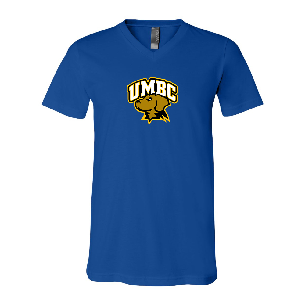 UMBC Retrievers BELLA  CANVAS - Jersey V-Neck T-Shirt