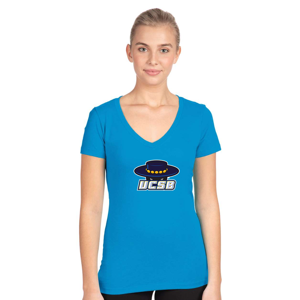 Women's UCSB Gauchos  Next Level V-Neck T-Shirt