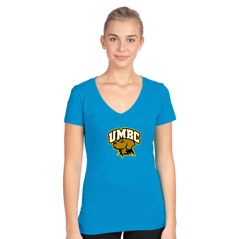 Women's UMBC Retrievers   Next Level V-Neck T-Shirt
