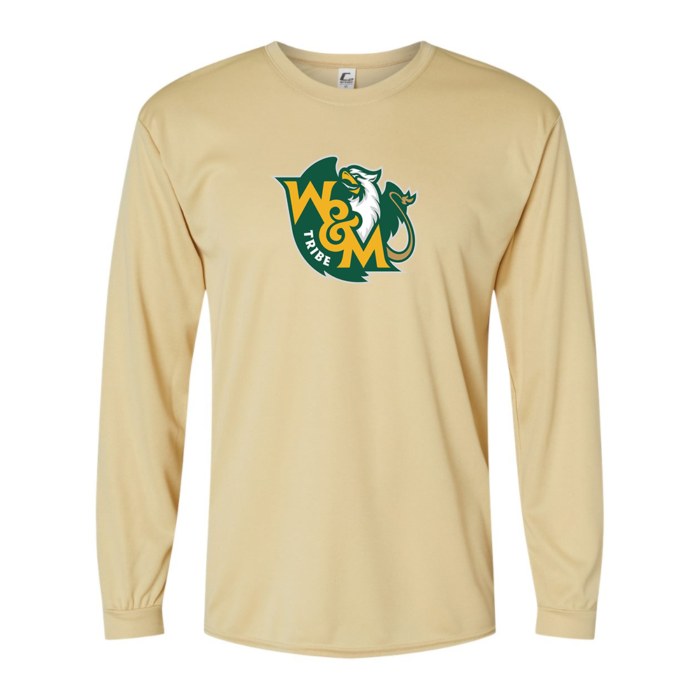 Men's William and Mary Tribe Performance Long Sleeve T-Shirt
