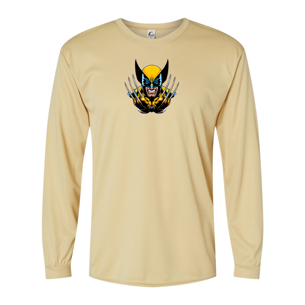 Men's Wolverine 2025 Art   Performance Long Sleeve T-Shirt