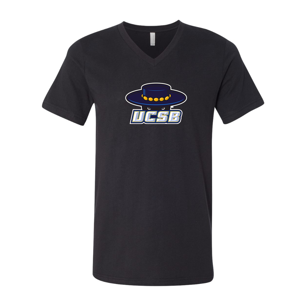 UCSB Gauchos BELLA  CANVAS - Jersey V-Neck T-Shirt