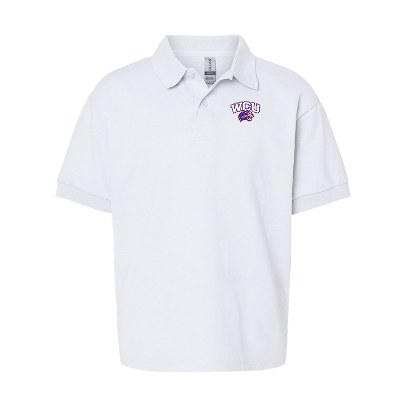Youth Western Carolina Catamounts Gildan Dry Blend Jersey Polo