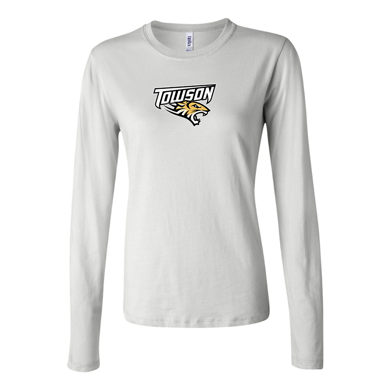 BELLA CANVAS Women’s Towson Tigers Jersey Long Sleeve Tee