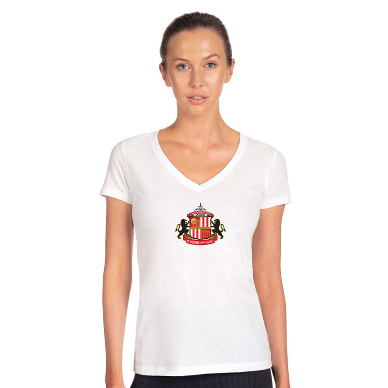 Women's Sunderland AFC Soccer  Next Level V-Neck T-Shirt