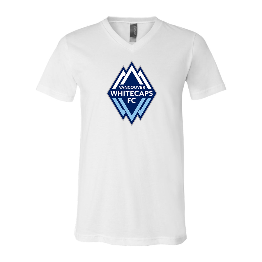 Men's Vancouver Whitecaps FC BELLA + CANVAS - Jersey V-Neck T-Shirt