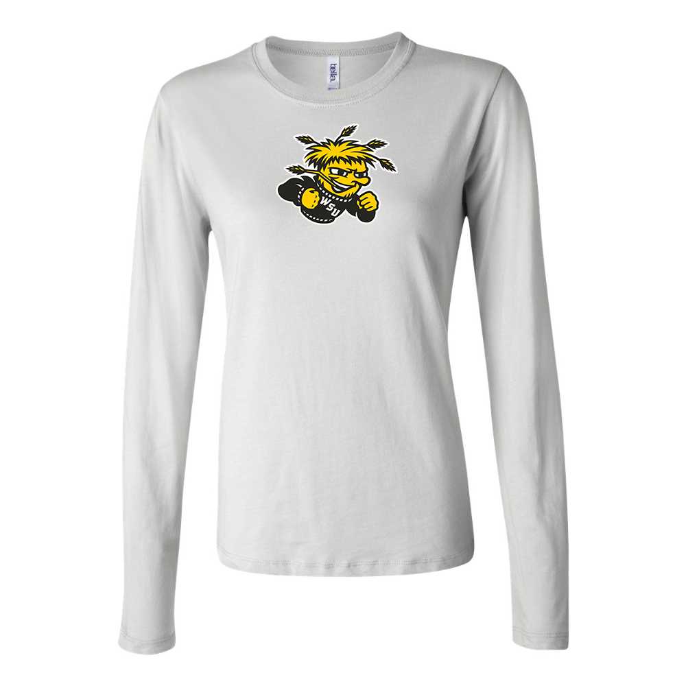 BELLA CANVAS Women’s Wichita State Shockers Jersey Long Sleeve Tee