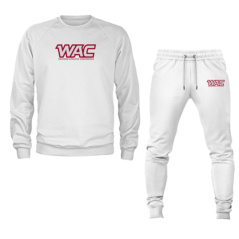 Men's Western Athletic Conference Crewneck Sweatshirt Joggers Suit