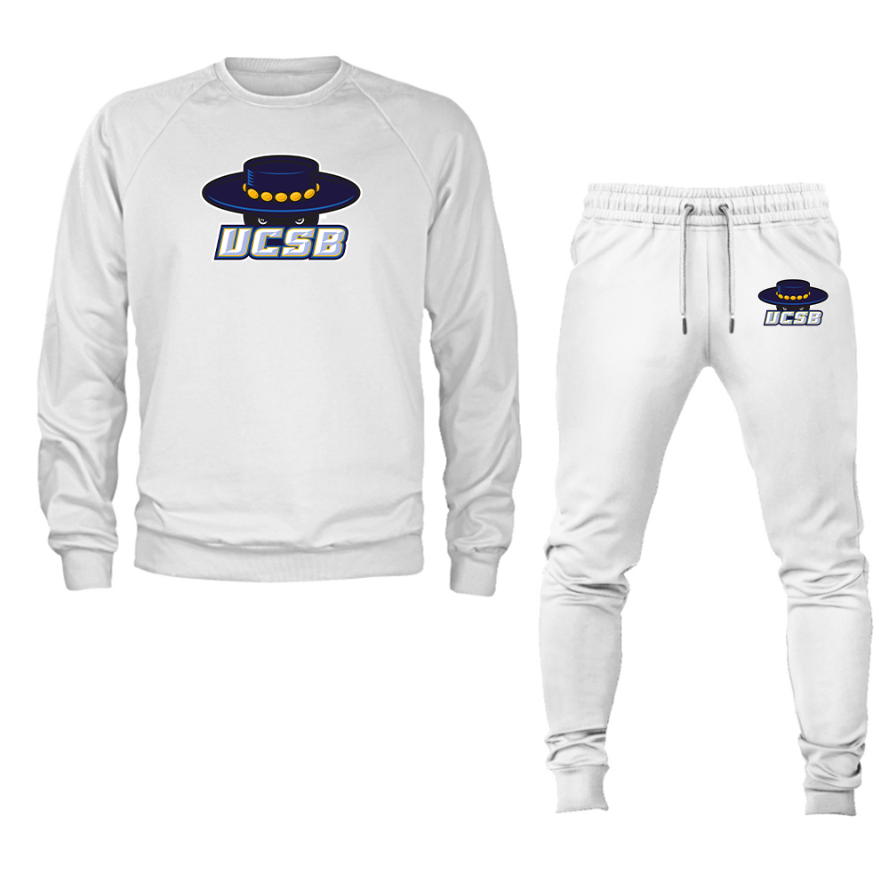 Men's UCSB Gauchos Crewneck Sweatshirt Joggers Suit