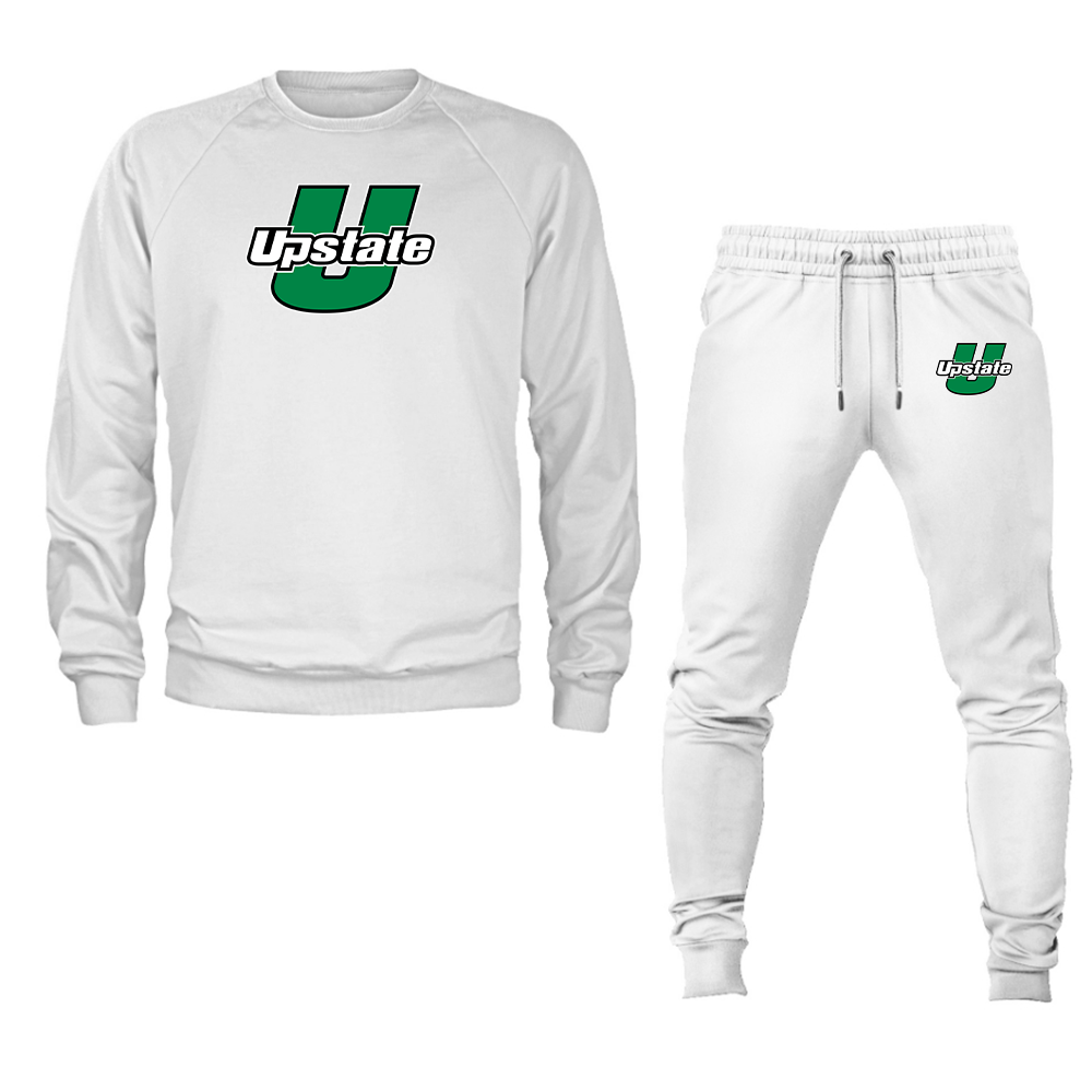 Men's USC Upstate Spartans Crewneck Sweatshirt Joggers Suit