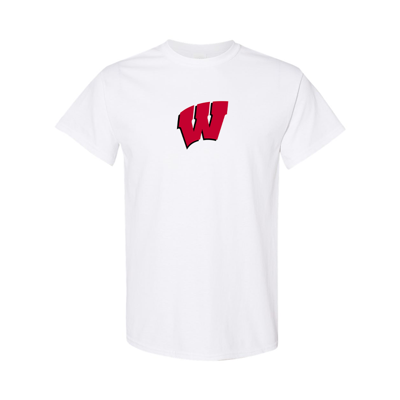 Men's  Wisconsin Badgers  Gildan Heavy Cotton T-Shirt