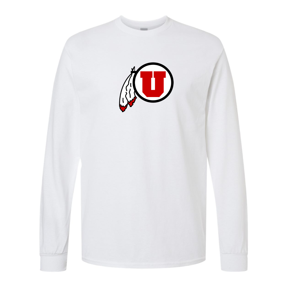 Men's  Utah Utes Gildan Heavy Cotton Long Sleeve T-Shirt