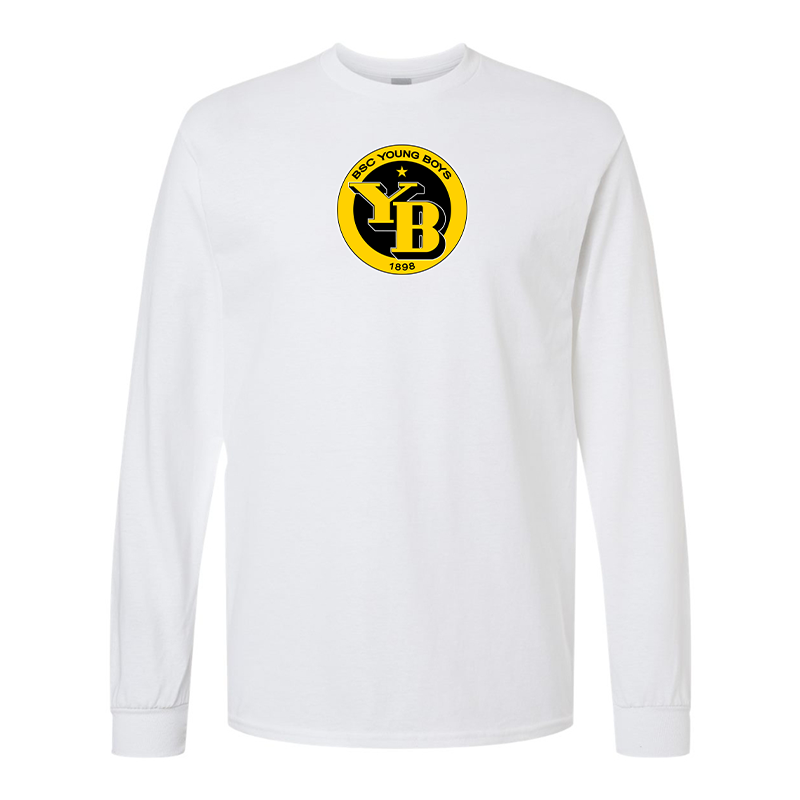 Men's Young Boys Soccer Gildan Heavy Cotton Long Sleeve T-Shirt