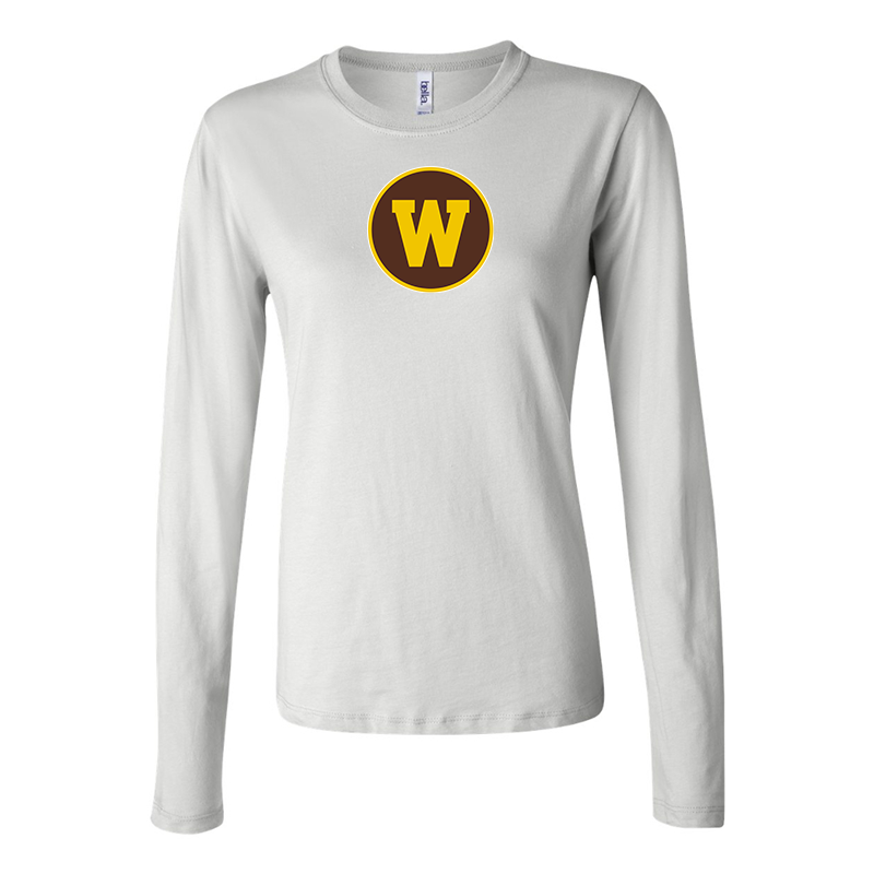 BELLA CANVAS Women’s Western Michigan Broncos Jersey Long Sleeve Tee