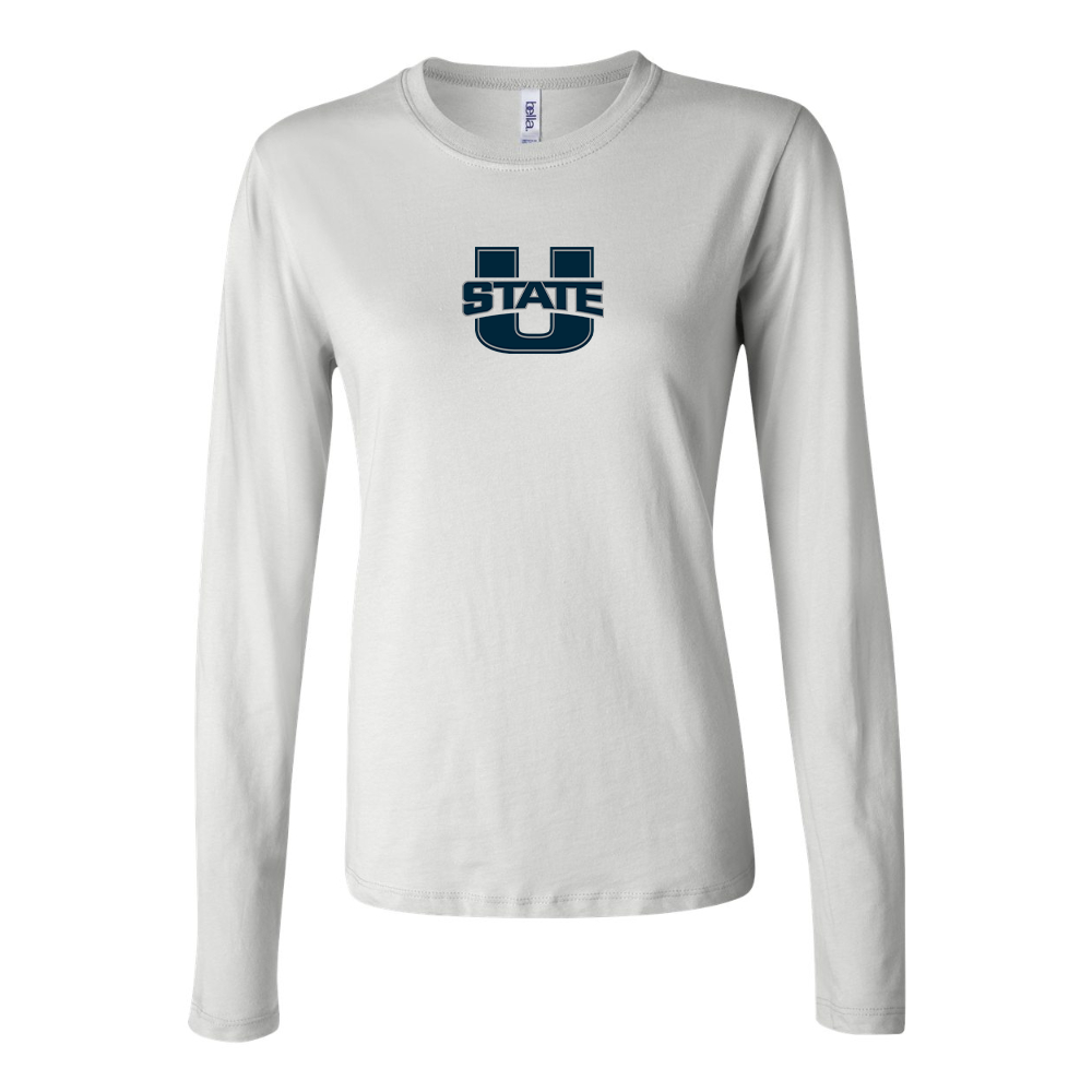 BELLA CANVAS Women’s  Utah State Aggies Jersey Long Sleeve Tee