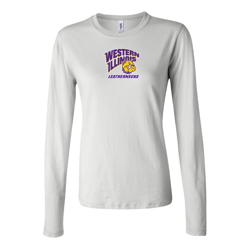 BELLA CANVAS Women’s Western Illinois Leathernecks Jersey Long Sleeve Tee