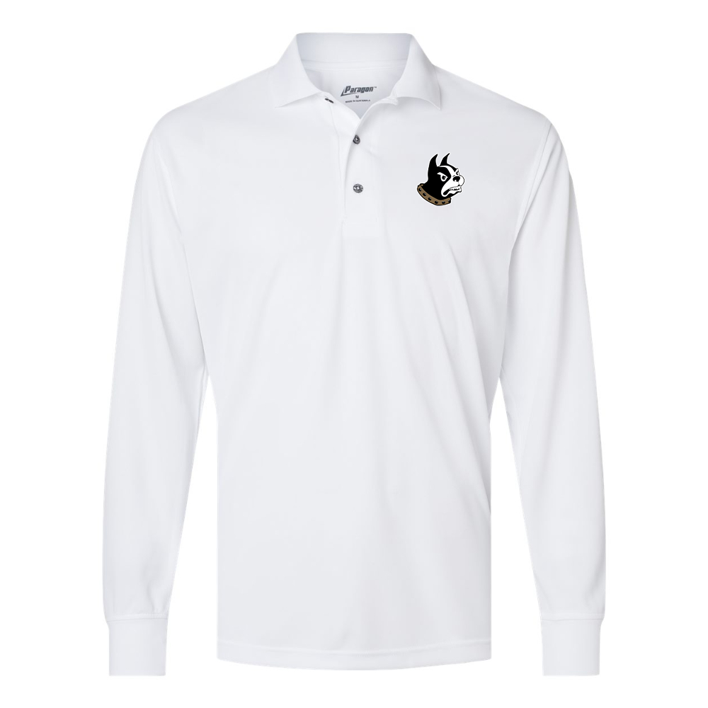 Men's Wofford Terriers  Paragon Prescott Long Sleeve Polo